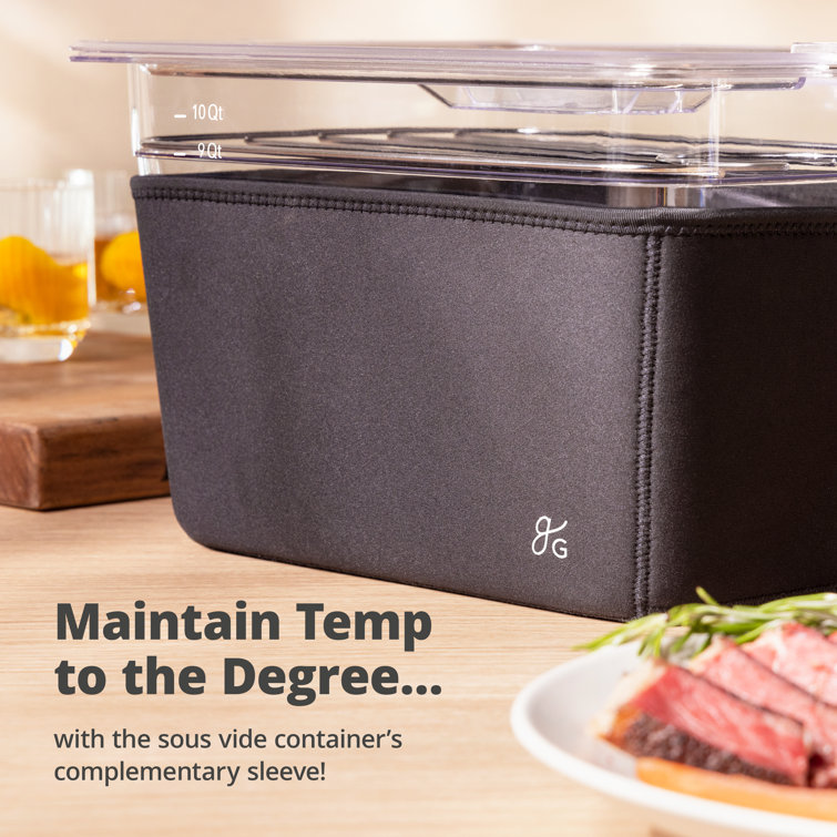 VÄESKE Large Sous Vide Container with Lid and Rack Kit