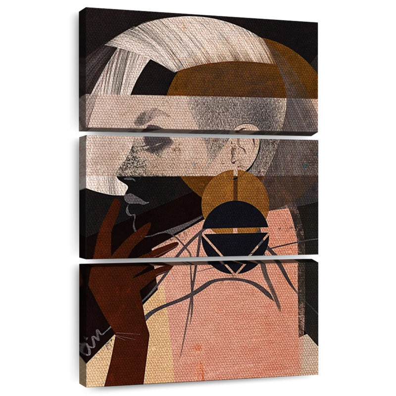Leisha Face Off I, 32" H x 20" W