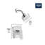 Cubeo Pressure Balance Valve Shower Trim Kit-439030190