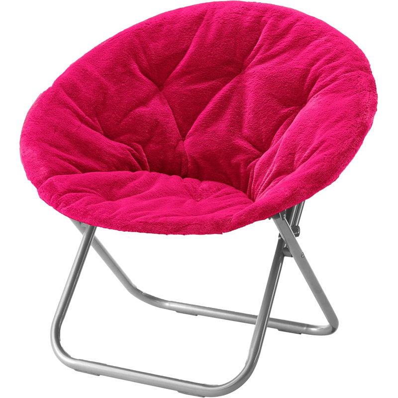 Giles Papasan Chair, Silver, Pink