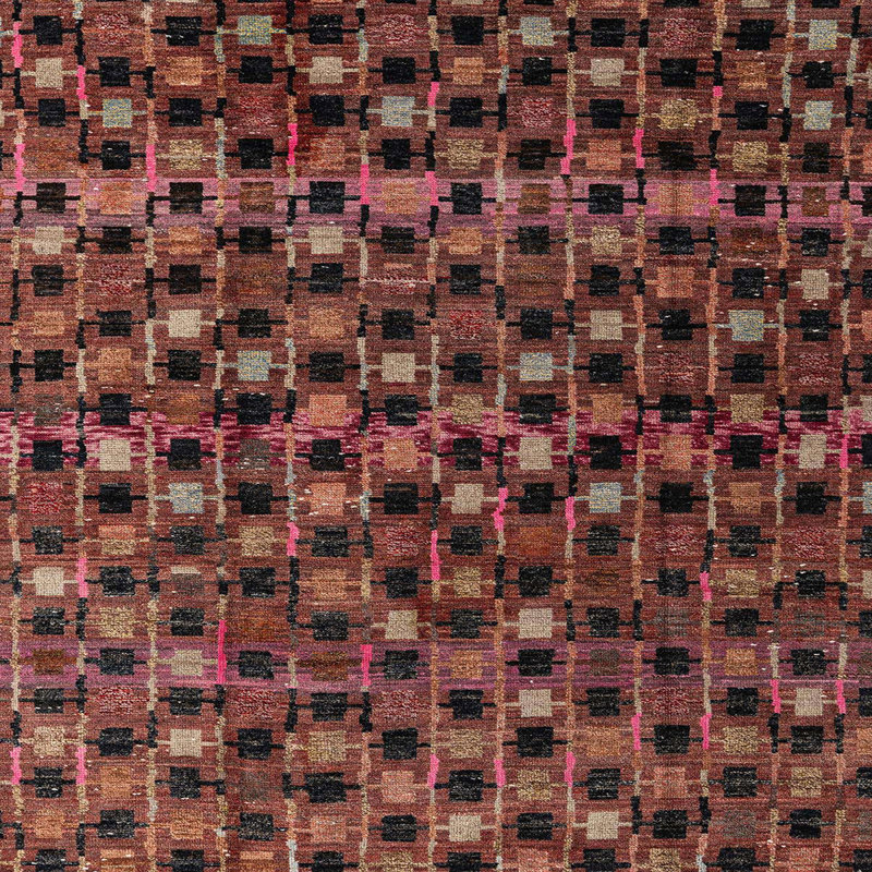 Tapis abstrait moderne 4893, Carré 4 pi