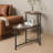 Small Coffee Tables 2-Tier Modern Sofa Side Table With Wood Storage Shelf Living Room End Tables Nightstands-1592841548