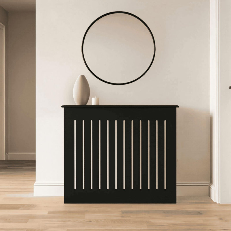Loxley Radiator Cover, Medium - 112cm W, Black