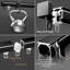  Tringle à rideaux à fixation au plafond, rail en alliage d'aluminium robuste de 39,4 po x 2 po, tringle à rideaux simple ultra silencieuse, mur ou plafond-567691909