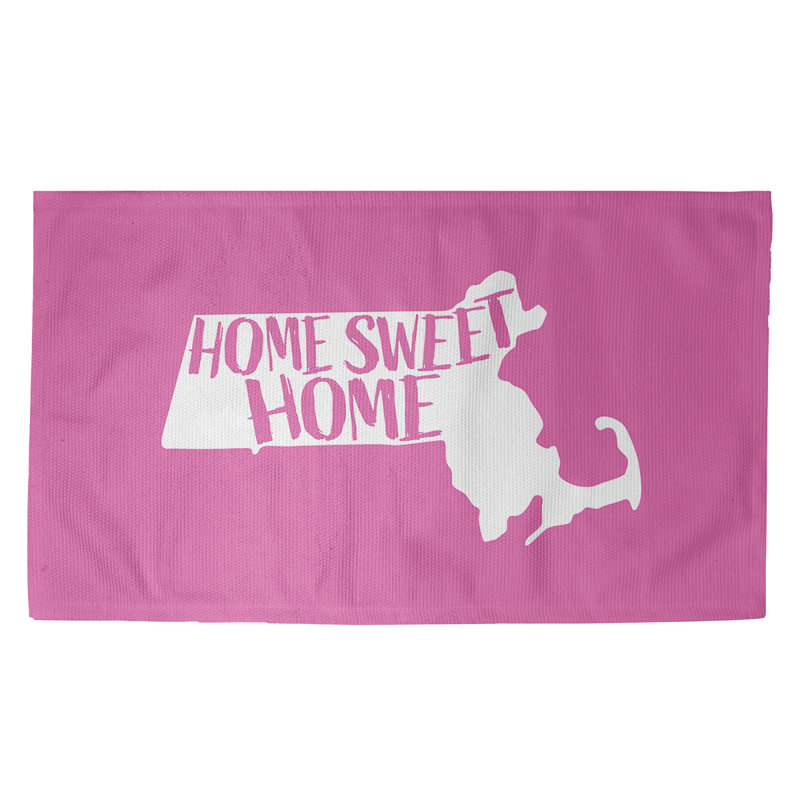 Tapis bleu de la maison du massachusetts, Rectangle 2 pi x 3 pi, Oui
