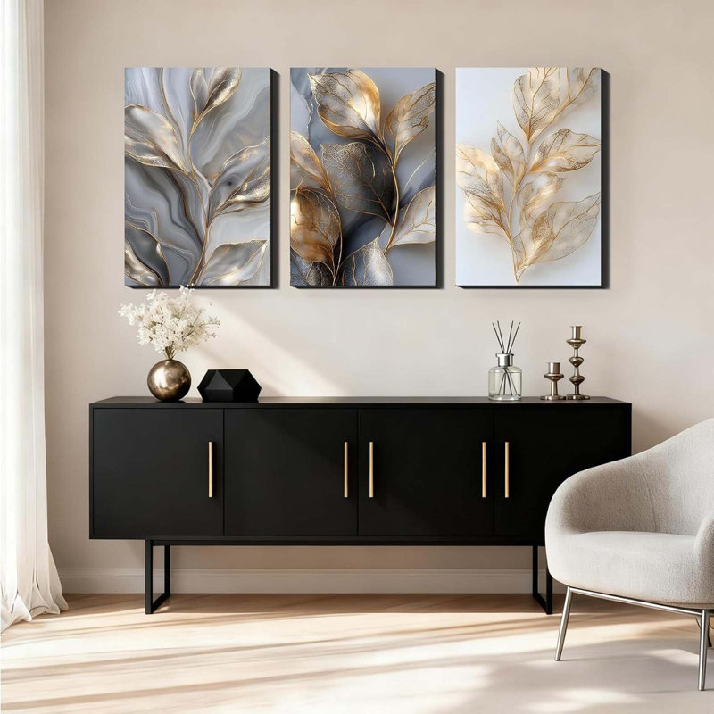 3 Piece Wrapped Canvas Wall Art