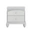 Table de chevet 2 tiroirs Platinum