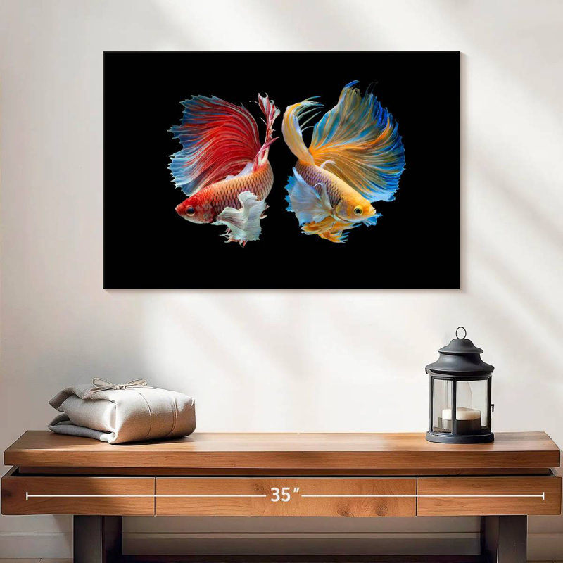 Betta Fish In Sync, H 16 po x l 24 po