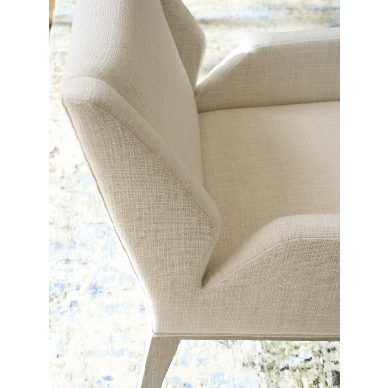 Estrella Upholstered Arm Chair, Ivory