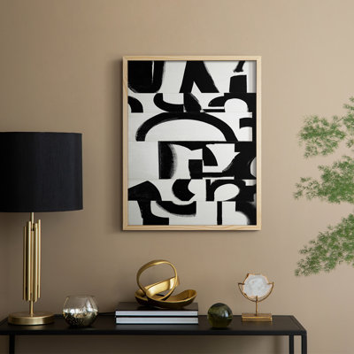 Prosperous Elements V11 Framed Print - Solid Wood