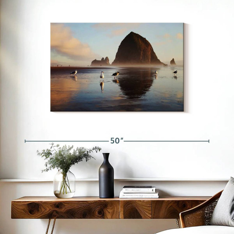 Gillard Haystack Rock Seagulls, 24" H x 36" W