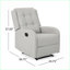 Fauteuils inclinables | Fauteuil inclinable manuel de 24,75 po de largeur | Conception compacte et intemporelle | Beige | Tissu