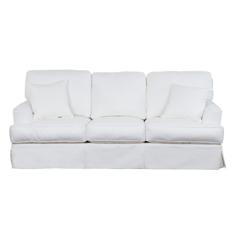 Elenora 88'' Slipcovered Sleeper Sofa