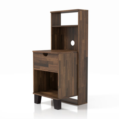  36"H Nightstand With Storage