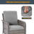 6 Piece Patio Conversation Sofa Set with Table-110097514