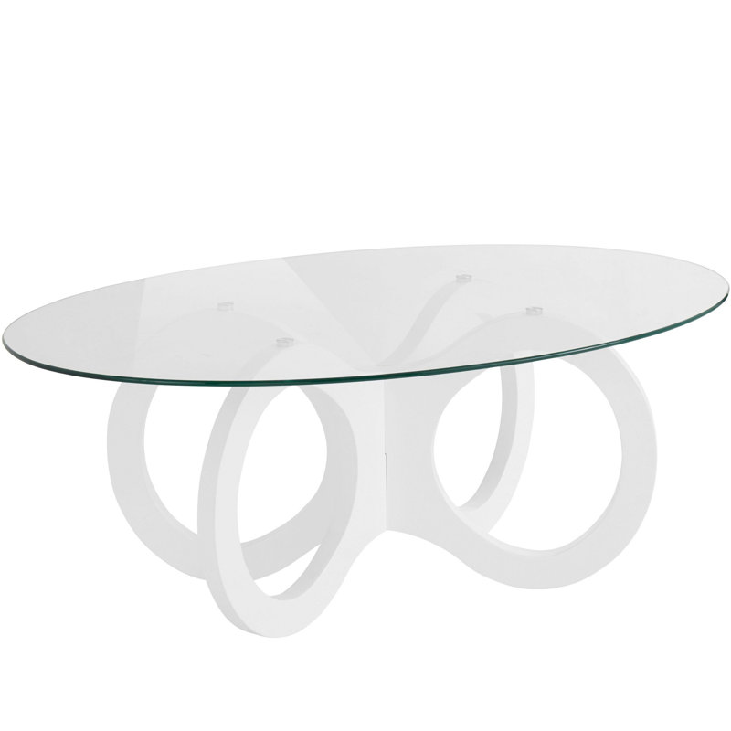 Shalanda Cross Legs Coffee Table