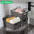 6 Pack Plastic Storage Baskets With Lids,Grey Breathable Stackable Storage Bins,Small Storage Containers,For Organizing Storage Baskets On Desktops,Closets,Playrooms,Classrooms,Offices