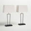 Ensemble de lampes de table noires 28,5 "avec USB Lasater