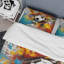 Ensemble de housse de couette en microfibre / polyester Abstraction Soccer Ball-2137909514