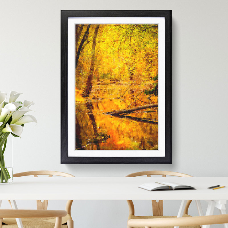 Autumn Forest Vol.1 - Picture Frame Graphic Art, 65cm H x 48cm W x 2cm D, Black Framed
