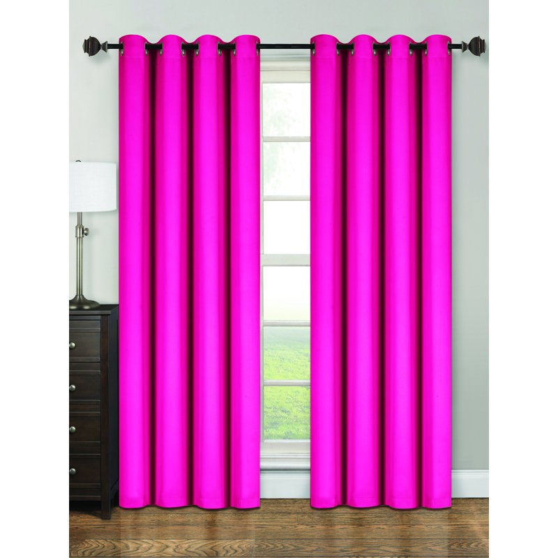 Baarde Blackout Curtain Single Panel, Navy, 54" x 84"