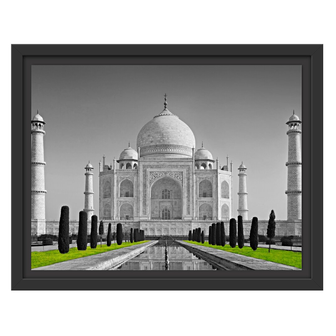 Gerahmtes Wandbild eindrucksvoller Taj Mahal