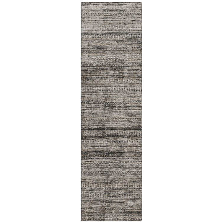 Machine Washable Indoor/Outdoor Xhevrie Taupe Rug