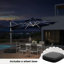 Parasol lumineux en porte-à-faux 12 po-950589396