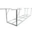 Support de rangement de garage en métal robuste 2X8ft, blanc, capacité de soutien de 400 lb, hauteur de 22 à 40 pouces modifiables, espace de plafond récupéré blanc supportant un poids de 450 lb, plancher réglable et transparent pour