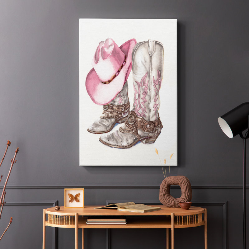 Her Cowboy Boots -Gallery Wrapped Cavas