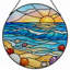 Vitrail 12 "H Sunset Beach-1119781778