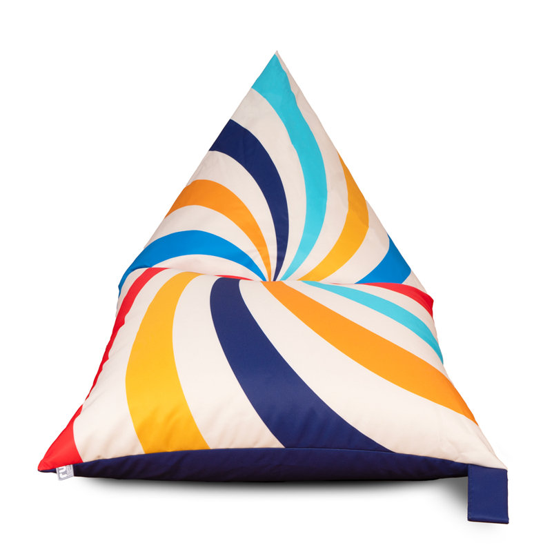 rucomfy Beanbags Reversabug Kids Bean Bag Chair, Water Resistant, Pre-Filled Triple Stitched and Machine Washable Supportive Lounger with Circus Themed Design - Cirque Chic