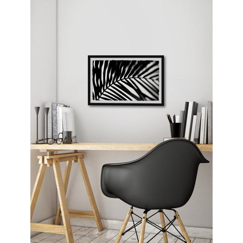 Through The Palm Leaves - Single Picture Frame Painting, 20 cm H x 30 cm W