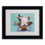 "little napper" par pat saunders-blanc mat, reproduction d’art encadrée-10592738-10592739
