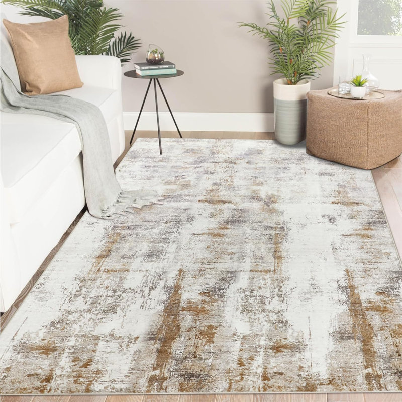 Rectangle 230 cm x 160 cm Synthetic Area Rug