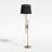 Elysian Black Drum Shade Floor Lamp