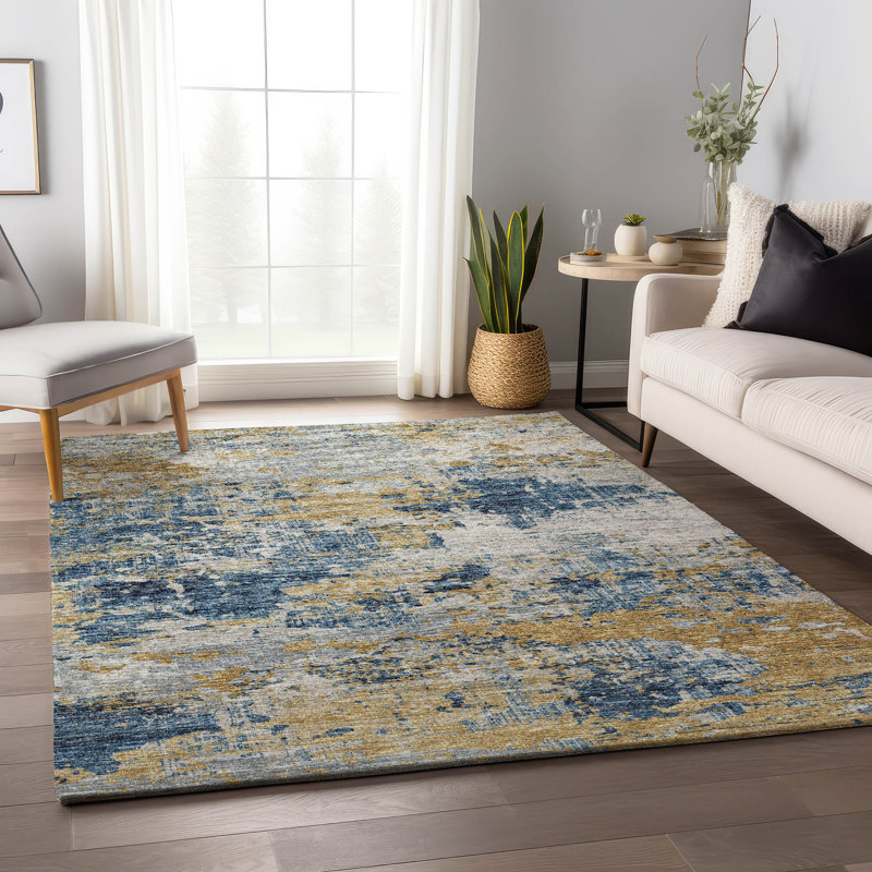 Hintzen Outdoor Rug, Rectangle 5' x 7'6"