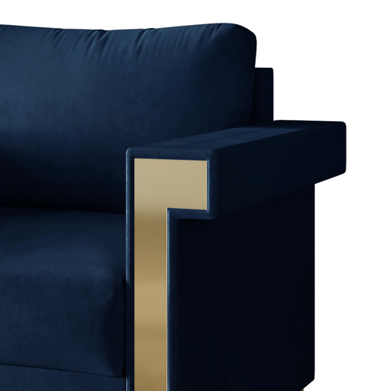 Snaresbrook 3 - Piece Living Room Set, Midnight Blue