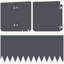 103 cm W Steel Lawn Edging Fencing-130026973-130026979