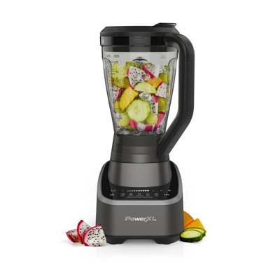 Système de cuisine Powerxl Sensimax - 1500 W, technologie de détection intelligente, mélange mains libres, 3 fonctions, contrôle de 10 vitesses, pot 72 oz, lame turbo à 6 pointes, 13 accessoires pour robot culinaire, étui de rangement