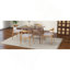 Élégant ensemble de chaises en bois avec sièges rembourrés et design Mid-Century, parfait pour tout espace de détente.-71213958-71213957
