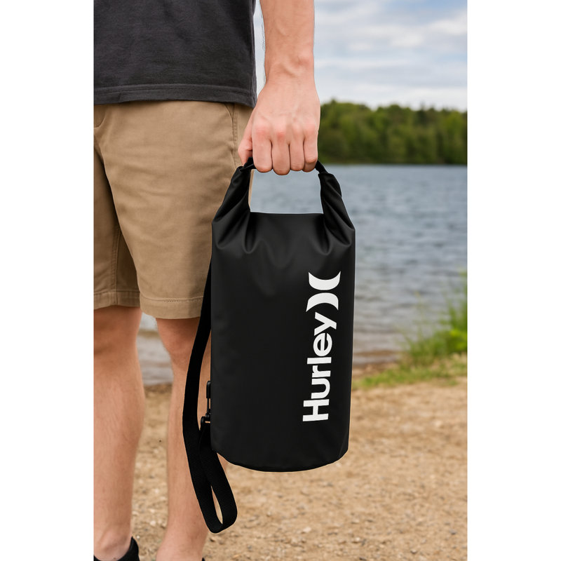 Sac à linge noir imperméable 30L Hurley