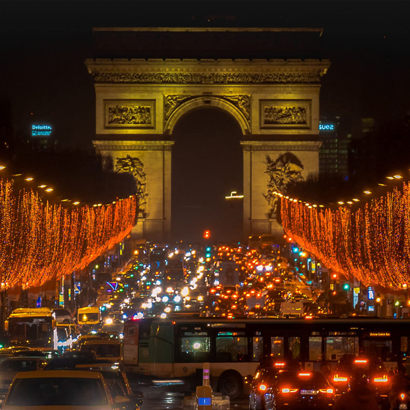 Guirlande de Noël, Orange