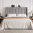Ergonomic Upholstered Wingback Headboard With USB Charging Station And Storage Pockets, Tufted Linen, Bed Frame Compatible-692882363