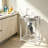 20 Inch Stainless Steel Utility Sink Free Standing Single Bowl with Faucet and Storage Shelf