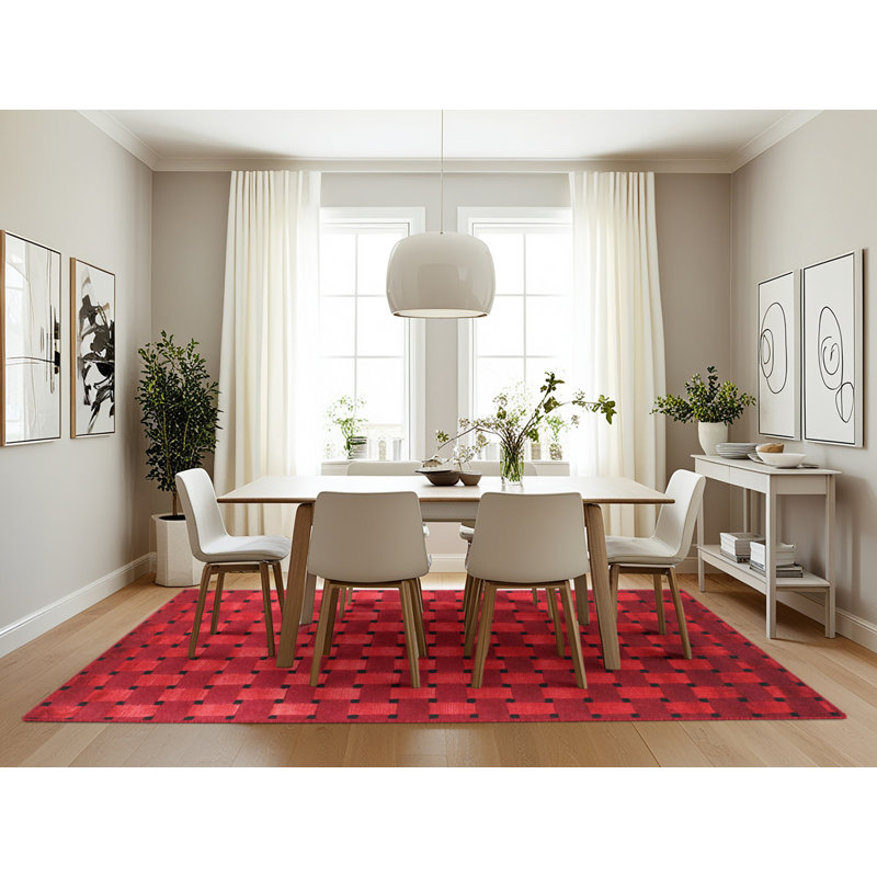 Abstract Indoor Rug, Rectangle 7' x 10'