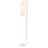 64'' Gold/White Arched Floor Lamp