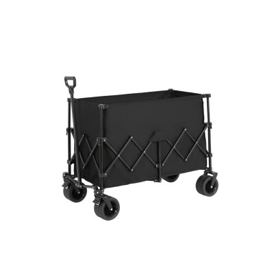 Beach Wagon,Collapsible Wagon 220lbs with Big Wheels Foldable Wagon Carts, Heavy Duty 300L Folding Utility Garden Cart with Big All-Terrain Beach Whee -  Novobey, LXP5027262891882