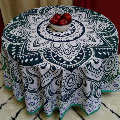 Norazn 100% Cotton Blooming Tablecloth