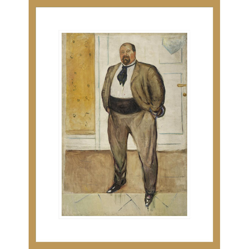 «Consul Christen Sandberg» par Edvard Munch, impression giclée sur cadre, H 21,75 po x l 16,71 po